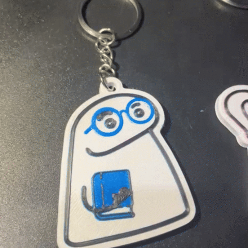 Teachers Flork-Themed Keychain
