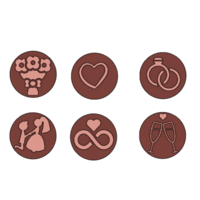 Wedding-Themed Brigadeiro Stamp - Thumbnail 2