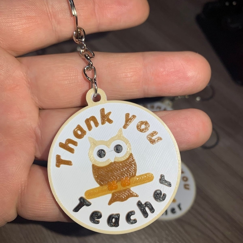 Thank You Teacher Keychain