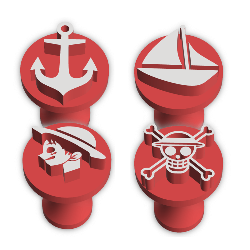 One Piece-Themed Brigadeiro Stamp