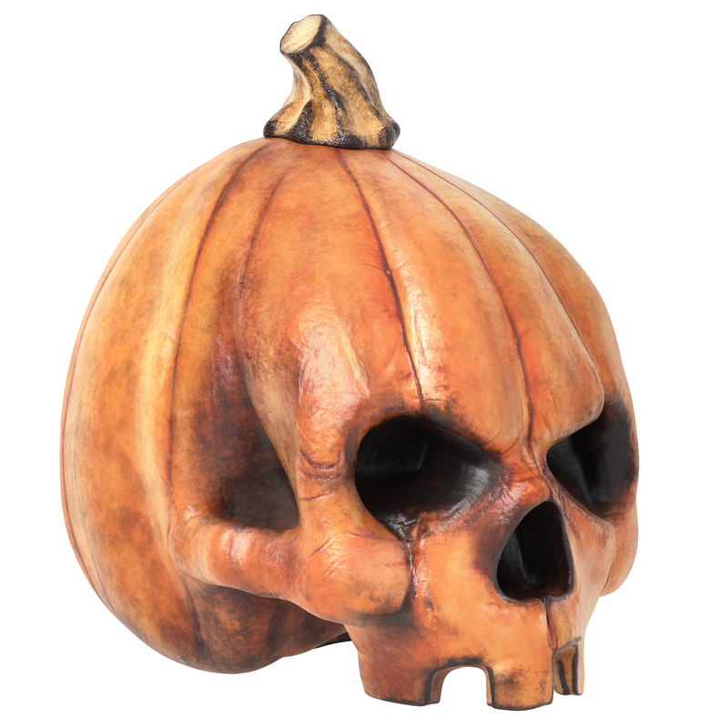 pumpkin skull head halloween