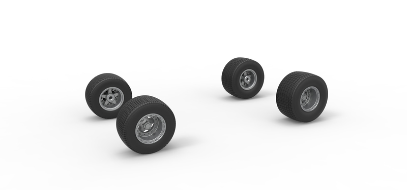 Wheel set of Australian Super Sedan 1:25