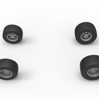 Wheel set of Australian Super Sedan 1:25 - Thumbnail 6