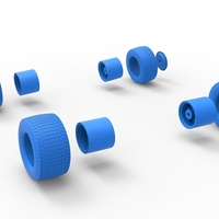 Wheel set of Australian Super Sedan 1:25 - Thumbnail 13