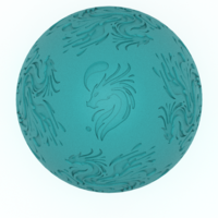 Artistic Dragon Egg Embossed & Debossed 3MF & STL - Thumbnail 6