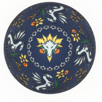 Daffodil Dragon Egg Embossed & Debossed 3MF - Thumbnail 2