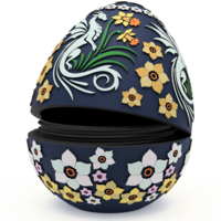 Daffodil Dragon Egg Embossed & Debossed 3MF - Thumbnail 4