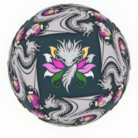 Enchanted Lotus Dragon Egg Embossed & Debossed 3MF & STL - Thumbnail 6