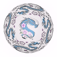 Entangled Blossom Dragon Egg Embossed & Debossed 3MF - Thumbnail 2