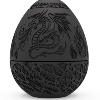 Fire Dragon Egg 3MF & STL - Thumbnail 1