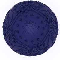Frozen Ice Dragon Egg Embossed & Debossed 3MF & STL - Thumbnail 6