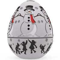 Jacky Frost's Snow Fight Egg Embossed & Debossed 3MF & STL - Thumbnail 1