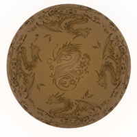 Petal Grove Dragon Egg Debossed 3MF - Thumbnail 3