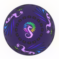 Radiant Daisy Dragon Egg Embossed & Debossed 3MF - Thumbnail 2