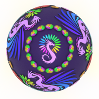 Radiant Daisy Dragon Egg Embossed & Debossed 3MF - Thumbnail 5