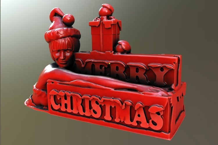 Merry Christmas 3D Print 56554