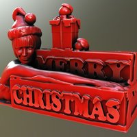 Small Merry Christmas 3D Printing 56554