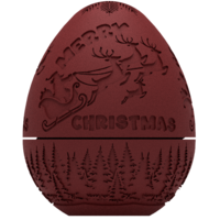 Santa’s Christmas Dragon Egg 3MF & STL - Thumbnail 1