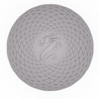 Water Scale Dragon Egg 3MF & STL - Thumbnail 2