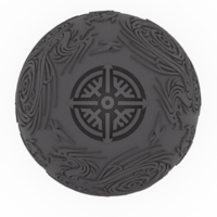 Norse Viking Dragon Egg Embossed & Debossed 3MF & STL - Thumbnail 4