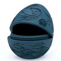 Water Dragon Egg 3MF & STL - Thumbnail 2