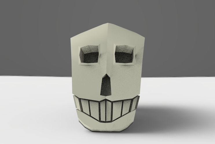 Mexican Low Poly Skull 3D Print 5656