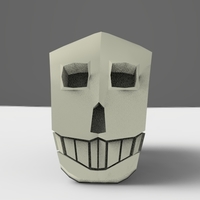 Mexican Low Poly Skull - Thumbnail 2
