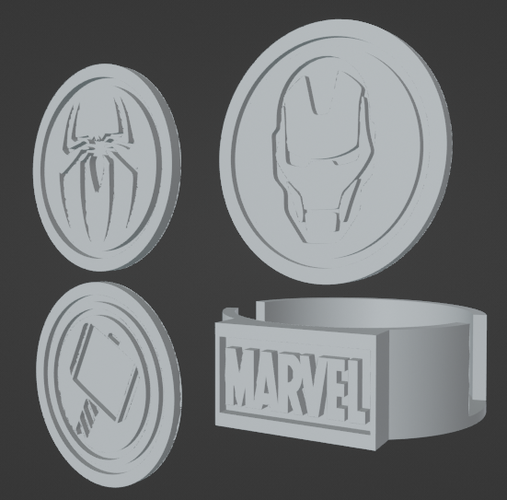  ▪ KIT 6 COASTERS 🥤 MARVEL + MARVEL CASE 🌟