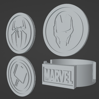  ▪ KIT 6 COASTERS 🥤 MARVEL + MARVEL CASE 🌟 - Thumbnail 5