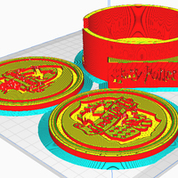  ▪ KIT 6 COASTERS 🥤 Hogwarts Schools 🧙‍♂️ + PERSONALIZED CASE🌟 - Thumbnail 4
