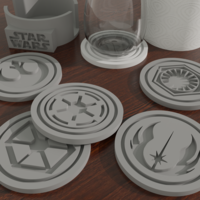  ▪ KIT 12 COASTERS 🥤 STAR WARS ⚡ PERSONALIZED CASE 🌟 - Thumbnail 2