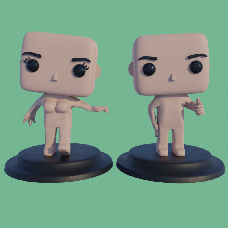 Funko Template Base 3D Printing 