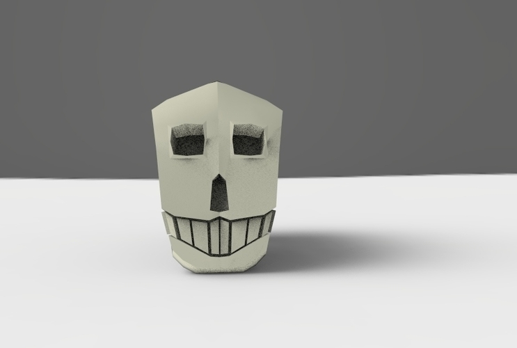 Mexican Low Poly Skull 3D Print 5657