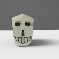 Mexican Low Poly Skull - Thumbnail 3