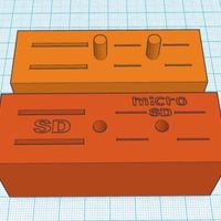 Small SD Card Locker 3D Printing 56573