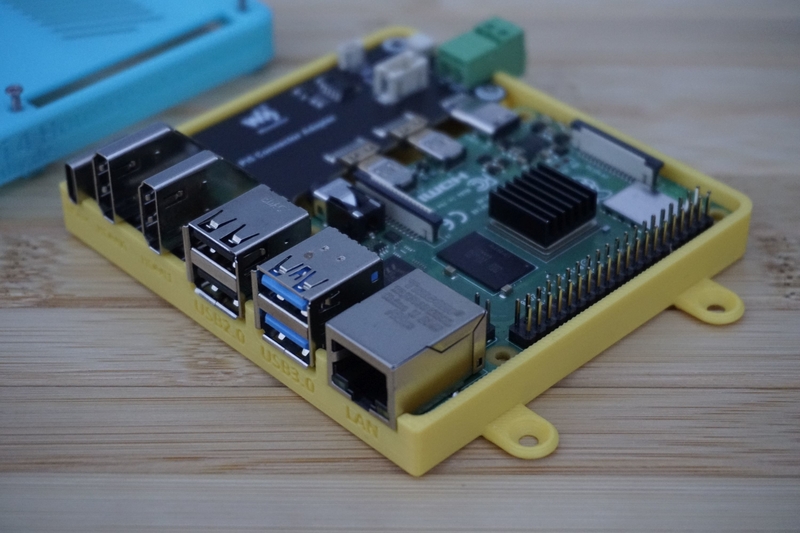 RaspberryPi 4 & Waveshare connector adapter housing - Pinshape
