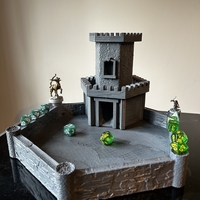 Attachable dice tower and dice tray - Thumbnail 1