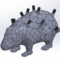 Custom Porcupine Pen Holder - Thumbnail 2