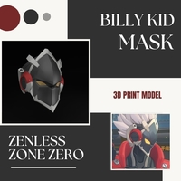Billy Kid mask from Zenless Zone Zero - Thumbnail 7
