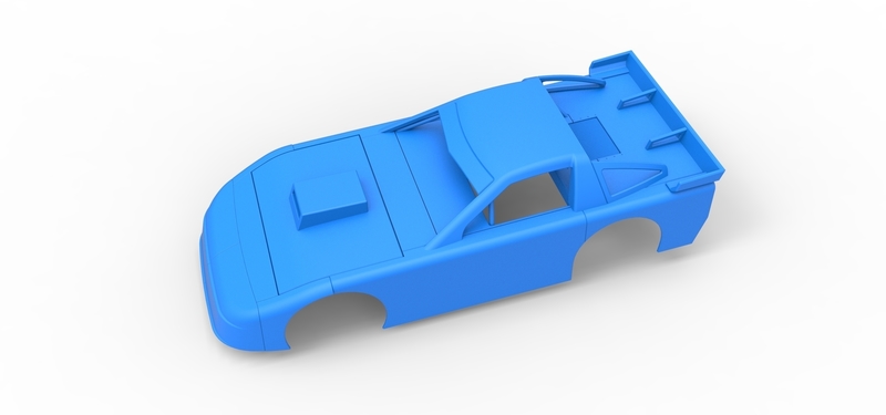Shell of New Zealand Super Saloon race car 1:25 - Pinshape