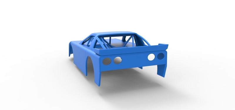Shell of New Zealand Super Saloon race car 1:25 - Pinshape