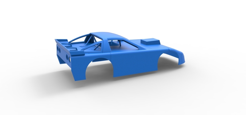 Car Shell Pattern Shell of New Zealand Super Saloon race car 1:25 - Pinshape