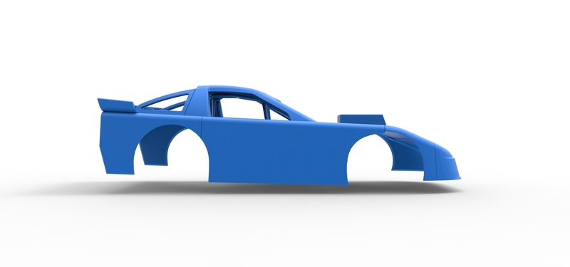 Car Shell Pattern Shell of New Zealand Super Saloon race car 1:25 - Pinshape