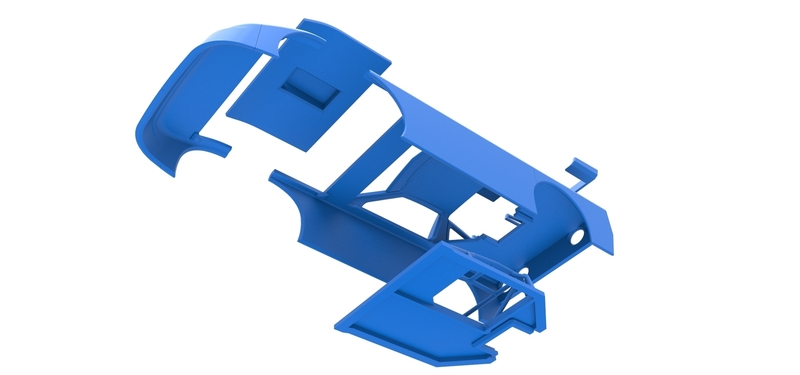 Shell of New Zealand Super Saloon race car 1:25 - Pinshape