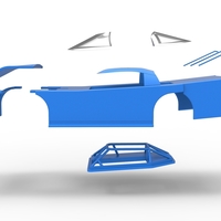 Shell of Asphalt Outlaw Super late model 1:25 - Thumbnail 21