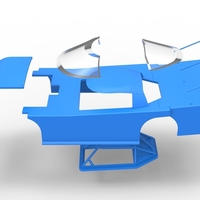 Shell of Asphalt Outlaw Super late model 1:25 - Thumbnail 22