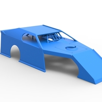 Shell of Dirt Modified stock car Scale 1:25 - Thumbnail 14