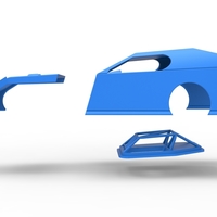 Shell of Dirt Modified stock car Scale 1:25 - Thumbnail 19