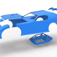 Shell of Dirt Modified Super stock car Scale 1:25 - Thumbnail 18