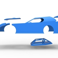 Shell of Dirt Modified Super stock car Scale 1:25 - Thumbnail 22